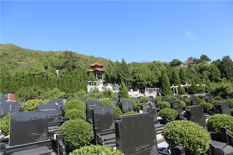 墓园是在海淀区,在这还有比较出名的万安公墓,还有长安园,金山陵园,共