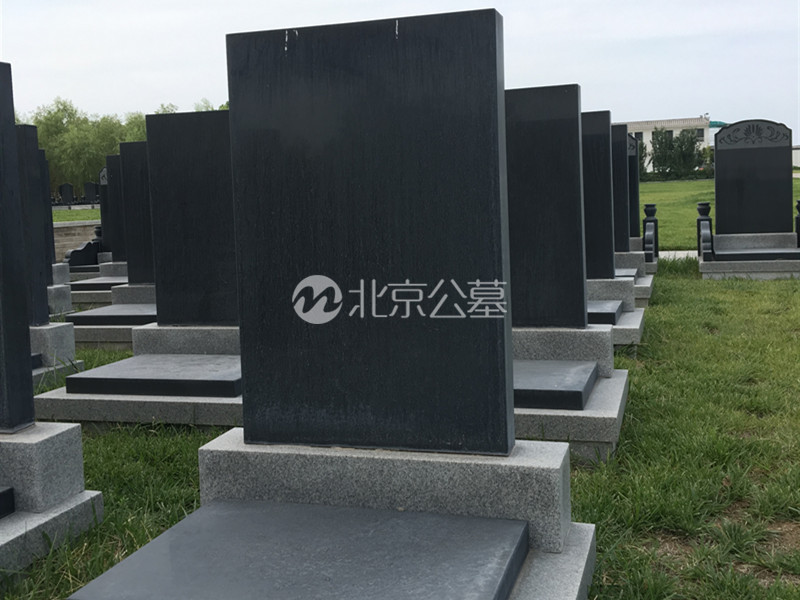 标准墓区传统碑立碑C侧面