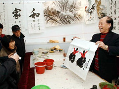 著名画家焦秉义在北京八宝山举行告别仪式