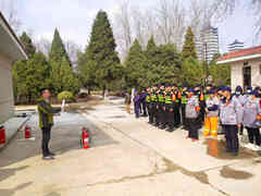 北京市潮白陵园清明节重点日前期开展外协单位工作人员行为规范及消防安全培