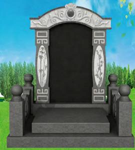 义佑苑官帽立碑