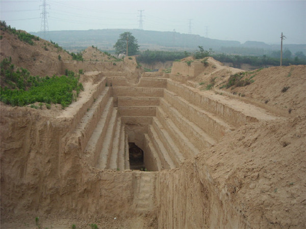 曹丕墓发掘现场