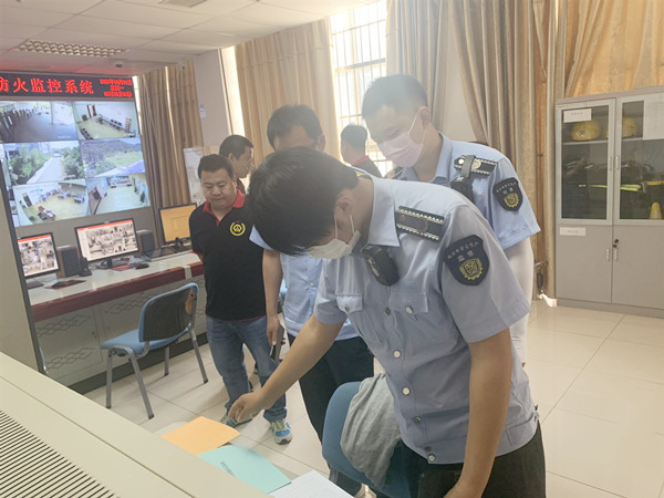顺义区张镇街道检查队到顺义区殡仪馆检查工作