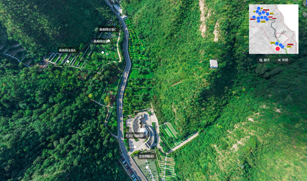 九公山长城纪念林AI全景图
