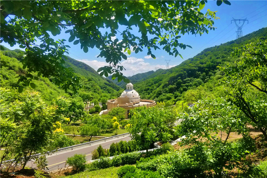 九公山长城纪念林一角