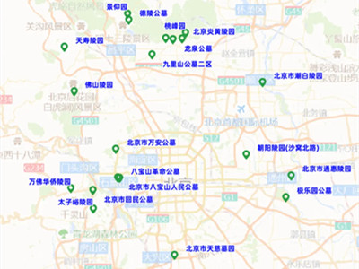 北京清明祭扫高峰期间,各大陵园、墓地周边交通压力较大