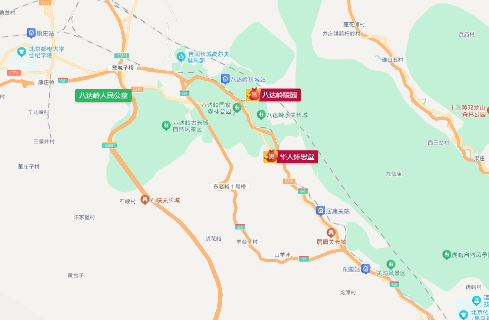 延庆墓地分布
