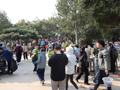 北京市潮白陵园平稳有序完成2026年首个清明祭扫高峰接待服务工作