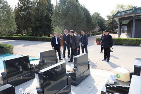 北京市民政局领导莅临北京市潮白陵园指导检查清明节服务保障各项工作