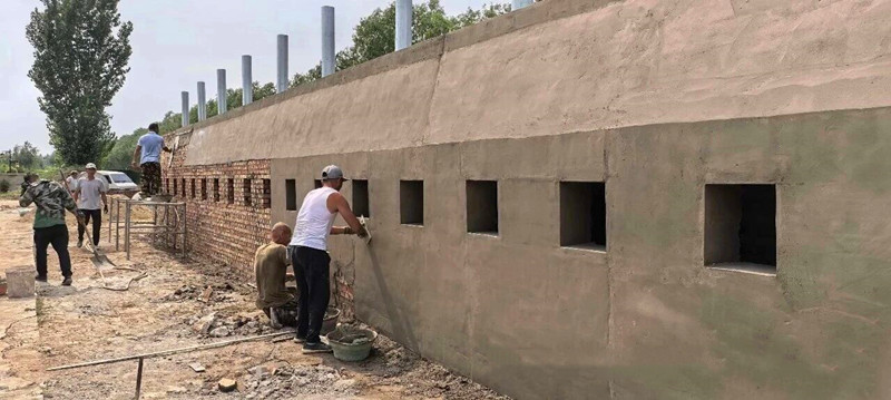 清颐园焚烧处建设中 清颐园焚烧处建设中